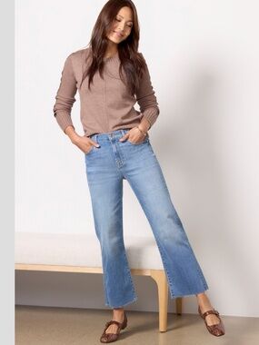 7 For All Mankind High Rise Cropped Wide Leg Alexa Jeans